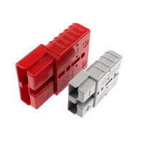Conector de Batería para Montacargas Eléctrico de Alta Potencia, Macho/Hembra, CC 600V, Cobre Rojo, PC, con Arnés Personalizable, Modelo SH 50A