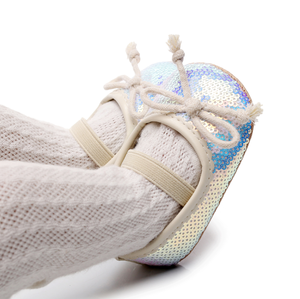 Chaussures plates d'été à paillettes pour bébé fille 1 an - Product Image 4
