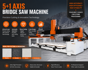 19% de réduction – Mini routeur CNC 5+1 axes à pont, machine de découpe 3D pour pierre et gravure sur granit avec broche 1300*2500 - Product Image 1