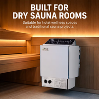 Pemanas Sauna Kering / Pemanas Internal Sauna / Kompor Sauna 6KW Baja Tahan Karat Fungsi Uap Kering Desain Tradisional Penggunaan Hotel