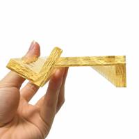 Rak dan Penolak Mahjong Akrilik Motif Rotan Mewah Amerika, Set Penolak Bergigi 4 Buah untuk Desain Anyaman Rotan Gaya Boho