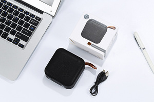 Haut-parleur Bluetooth Radio FM Étanche Stéréo en Tissu Mini Portable Extérieur BT Carte TF USB T5 Enceinte Sans Fil - Product Image 5