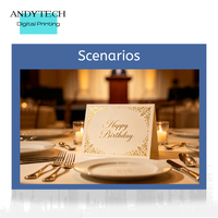 Cartes de remerciement personnalisées pour les fêtes de fin d'année, événements de Noël, cartes de vœux en papier couché 300 g/m² avec enveloppe pour entreprises, vente en gros