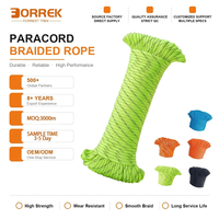 4mm Reflektierendes 550 Paracord Polyester 7-Strang Zeltleine Fallschirmschnur 30m für Camping Wandern Überleben Outdoor-Unterstand