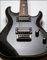 Guitare électrique en fibre de carbone personnalisée OEM 3K, forme de corps et matériel personnalisés pour les guitaristes de scène et de studio