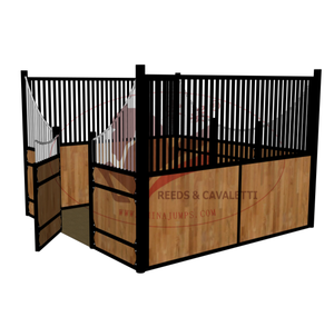 แผงไม้ไผ่รูปม้าที่ปลอดภัยสำหรับเจ้าของม้าคอกติดตั้งแบบแยกส่วนที่กำบังสำหรับเจ้าของม้า - Product Image 4