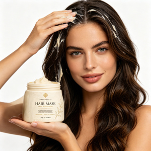 Pots cosmétiques vides en plastique PE de 500 ml, couleur personnalisée OEM, pour masque capillaire, cire capillaire, gommage corporel, <span class=keywords><strong>beurre</strong></span> corporel - Product Image 4