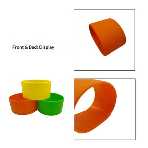 Manchon de tasse en silicone épaissi multi-tailles universel, housse de bouteille en silicone pour tasses en verre - Product Image 3