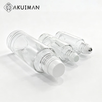 Flacon à bille pour huiles essentielles 30ml 50ml, en verre épais durable, conforme CE, prix direct usine, logo personnalisé, testé