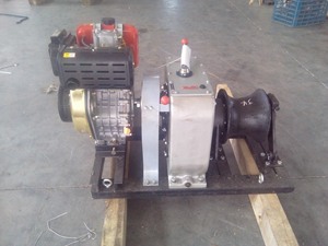 Equipo de elevación portátil de 8 toneladas para Honda forest logging, <span class=keywords><strong>cabrestante</strong></span> accionado por motor de gasolina, diésel o gasolina - Product Image 4