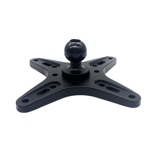 Universal Vesa 100x100 Mount 1'' Ball Head Solid Aluminum Tablet Holder Car Pc <strong>Monitor</strong> Bracket Adapter Vesa Mount Tablet for Ram - Product Image 1