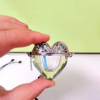 4ml en forme de coeur vide bouteille en cristal suspendu voiture parfum diffuseur bouteille voiture désodorisant maison air voiture diffuseur bouteille