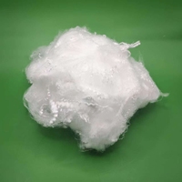 Fibra Corta de Poliéster Virgen Suave Blanca 100% PSF 4D*51, Material de Relleno Sólido Siliconizado de Bajo Punto de Fusión