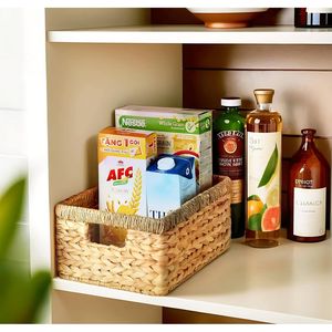 Premium <b>Large</b> Water Hyacinth Wicker Storage Basket Lacquer Finish American Style Eco Friendly Organizer <b>Bin</b> Vietnam Export - Product Image 3