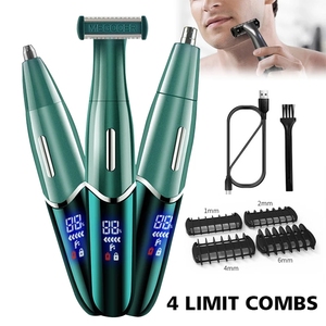 One Blade Shaver razor Cordless Facial Body Hair Trimmer for <b>Men</b> Beard Shavers Stubble Hair <b>Cutter</b> Electric Nose Mustache Trimer - Product Image 2