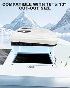 เครื่องปรับอากาศติดหลังคารถบรรทุกแบบรวมทุกอย่างในหนึ่งเดียว DC12V 24V พัดลมคู่ 2200W สำหรับงานหนัก ขายส่ง EAC002.64, EAC002.64 EU H - Product Image 1
