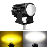 Mini phare de moto JHS, projecteur LED, éclairage auxiliaire, 12V 24V, blanc jaune double couleur, pour moto, VTT, camion
