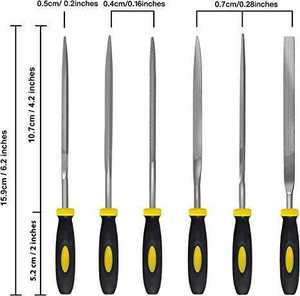 2024 vente chaude personnalisé gamme complète précision Mini diamant aiguille fichier ensemble acier et plastique poignée Destornillador - Product Image 2
