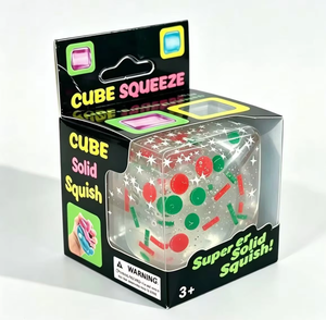 Christmas Squishy Ice Cube Stress Relief Slow Rebound Maltose <b>Glitter</b> Fidget for Kids Adults Sensory Holiday Gift - Product Image 1