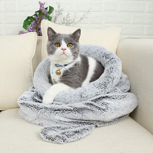 <span class=keywords><strong>Cama</strong></span> Cueva para Gatos Ecológica, Acogedora y Relajante, Extra Grande, con Cubierta Extraíble para Todas las Estaciones - Product Image 6