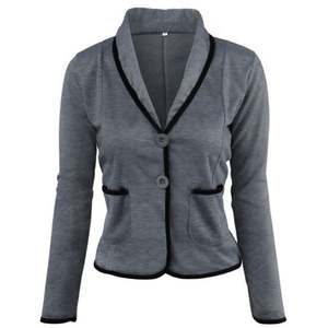 Oemtailor OEM Women's Business Suits Single <b>Button</b> Woven Cotton Printed Anti-shrink Hand Embroidery <b>Blazer</b> - Product Image 5