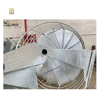 Vente directe escalier usine senior populaire escalier circulaire en métal gain de place escalier rond escalier en spirale escalier extérieur