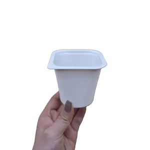 Design di fantasia 180ml PP OEM Yogurt imballaggio contenitore di gelatina tazza di plastica Design personalizzato tazza di plastica