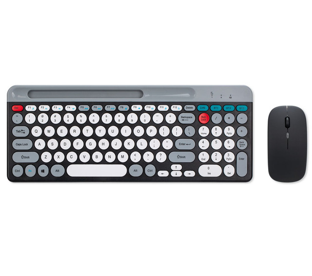 OEM Dual Mode Wireless BT Keyboard and Mouse Set High Quality Rechargeable Mini Keyboard and Mouse Set