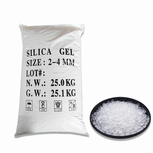 Gel de silice matière première de déshydratant 25 kg/sac 2-4mm contrôle de l'humidité de qualité alimentaire absorbeur d'humidité sortie d'usine grossiste - Product Image 1