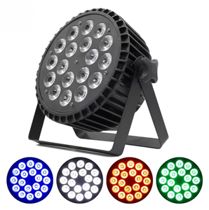 Iluminación de escenario profesional 18 4in1 5in1 6in1 RGBW RGBWA UV Flat Par Light DJ Disco - Product Image 3