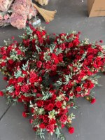 Boule de fleurs artificielle en soie turquoise de 80 cm, rose artificielle pour la décoration de socle de bienvenue de mariage et de table d'événement, vente en gros d'usine
