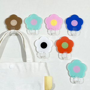Spot Plastic Crafts acrylic flower <b>hook</b> non-perforated dormitory wall seamless <b>hook</b> strong adhesive <b>hook</b> promotional products - Product Image 1
