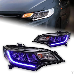 FT luci auto per fari a LED <span class=keywords><strong>Honda</strong></span> Fit GK5 2014-2019 <span class=keywords><strong>Jazz</strong></span> LED Projetor luce di marcia diurna accessori automobilistici - Product Image 1