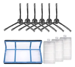 Repuestos Compatibles con la <span class=keywords><strong>Aspiradora</strong></span> Robótica <span class=keywords><strong>Ariete</strong></span> 2718: Cepillo de Barrido, Cepillo Lateral, Filtro HEPA, Filtro Primario de Polvo - Product Image 3