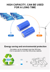 Batterie ricaricabili agli ioni di litio YIGAOS CR123 <span class=keywords><strong>CR2</strong></span> 14250 15300 15270 3.7V 400mAh per fotocamera - Product Image 4