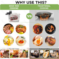 Cuiseur sous vide portable de précision Buffet, 1100 Watts, électrique, avec couvercle en acier inoxydable, pour usage commercial en cuisine, cuiseur lent 25L