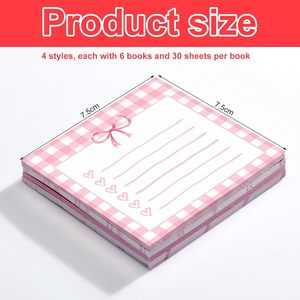 Bowknot <b>Sticky</b> <b>Notes</b> Cute High Appearance Strong Adhesive Creative Student Marker Memo Pad Customizable - Product Image 2