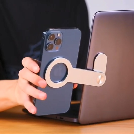 Кронштейн для удлинителя ноутбука, магнитное всасывание, держатель мобильного телефона с компьютером