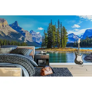 Romântico Paisagem Do Lago 3d Stereo Foto Mural Papel De Parede Sala Sofá Sala De Jantar Backdrop Papel De Parede Para Quarto De Cama