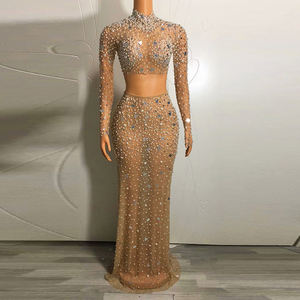 Nocance Y2038-B Nouvelle Innovation 2023 Robe Perlée Scintillante Robes Longues de Luxe Femmes Dame Robe Élégante pour Invité de <span class=keywords><strong>Mariage</strong></span> Novance - Product Image 1