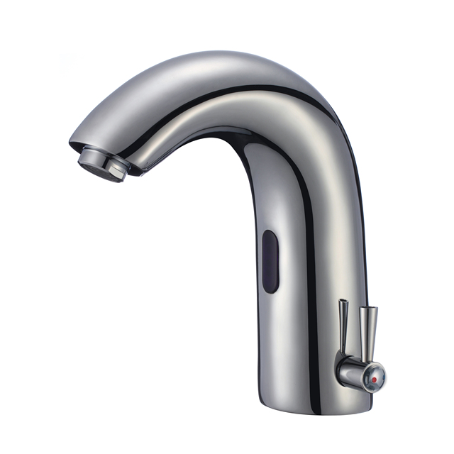 Chrome Vanity Faucets, Hands Free Bathroom Water Tap Automatic Sensor Touchless Bathroom Sink Faucet