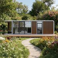Maison préfabriquée modulaire en acier certifiée CE, prête à l'emploi, écologique, pour hôtel, bureau, camping
