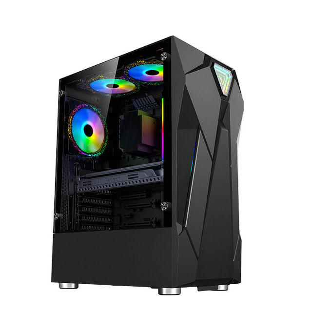 Factory Hot Sale E-ATX Gaming Computer Cases Full Tower Desktop with Lcd Acrylic Pc Cooling Computer Cases Towers Gaming Pc