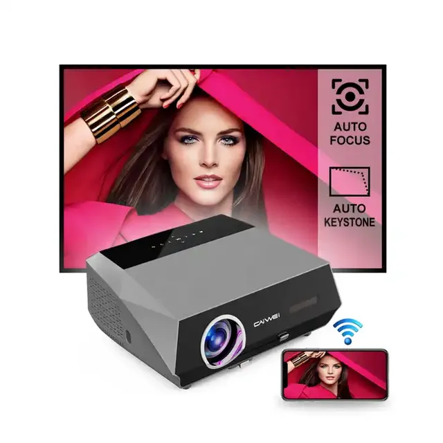 Meeting education projectors home theater LED LCD video projector 14300 lumens support 4k mini projector with wifi wireless
