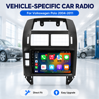 Autoradio multimédia 9 pouces avec écran, connectivité Mirrorlink Premium RDS, lecteur DVD pour Volkswagen Polo 2004-2011