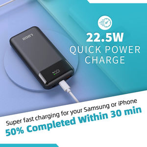 Pd 22.5W BATTERIE externe phí 20W Powerbank 10000mAh USB C siêu nhanh sạc không dây điện thoại di động ngân hàng điện với cáp - Product Image 3