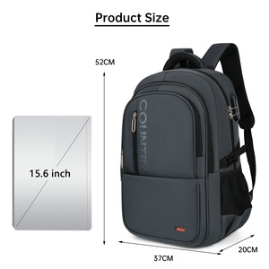 Mochila de Viaje HAIBOWY de Lujo y Gran Capacidad para Hombre, Impermeable, Estilo Casual de Negocios, Sistema de Transporte al Hombro, para Computadora y Escuela - Product Image 2