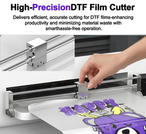 Impresora DTF de 33 cm con cabezal XP600 I3200 para impresión en textiles, algodón, poliéster y cuero, lavable, tacto suave, colores vivos - Product Image 4