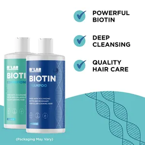 Private Label crescita dei capelli Shampoo e balsamo olio di ricino biotina trattamento dei capelli Anti perdita di capelli Shampoo