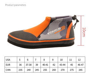 Scarpe di gomma impermeabili antiscivolo personalizzabili per uomini donne stivali da pesca in feltro Spike per attrezzatura all'aperto pesca subacquea - Product Image 6